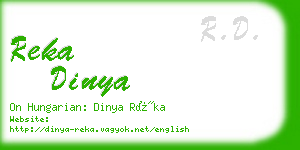 reka dinya business card